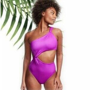 Victorias Secret VS twist monokini swimsuit S purple